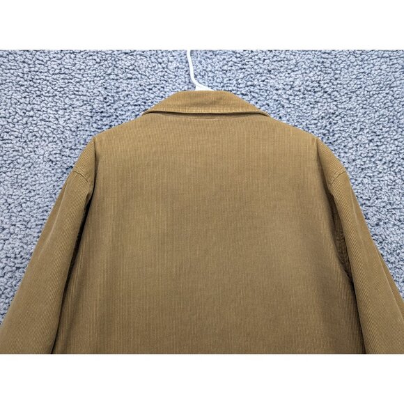 Y2K GAP Sherpa Lined Corduroy Jacket Mens XL Full Zip Trucker Classic 90s Brown - Picture 7 of 14